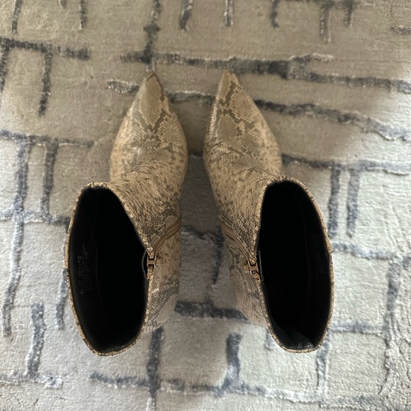 Topshop MACI Snake Print Pointed Boots - Picture 4 of 5